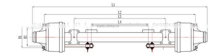 Chinese factory trailer accessories trailer axle(Fuwa/BPW/Sitong)
