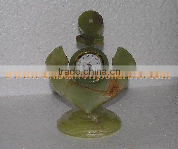 PAKISTAN FACTORY MADE EXPORT QUALITY CLOCKS ONYX MARBLE HANDICRAFTS