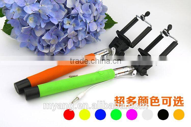 Factory price wholesale fashion selfie sticker, cheap and hot sell selfie sticker monopod selfie sticker
