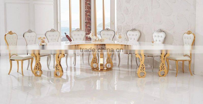 TH412 New arrival modern style stainless steel dining table