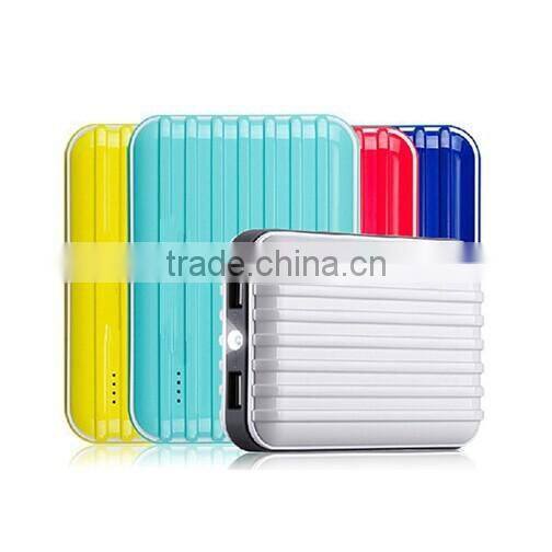 10400mah suitcase design led display dual usb output power bank portable power bank universal phones