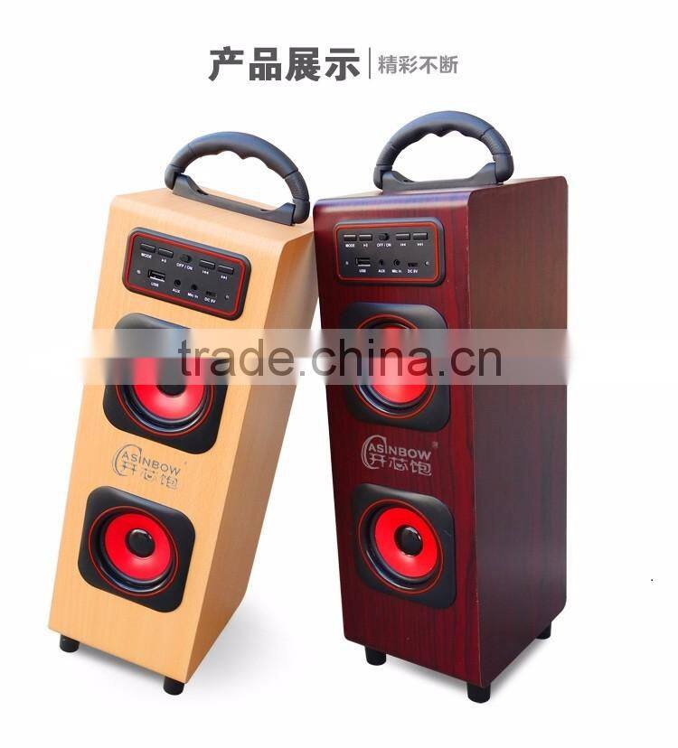 High Fidelity New Ratro Style Home Theatre Bluetooth Speaker Support TF Card With Microphone, Cube Wireless Loudspeaker For Sale