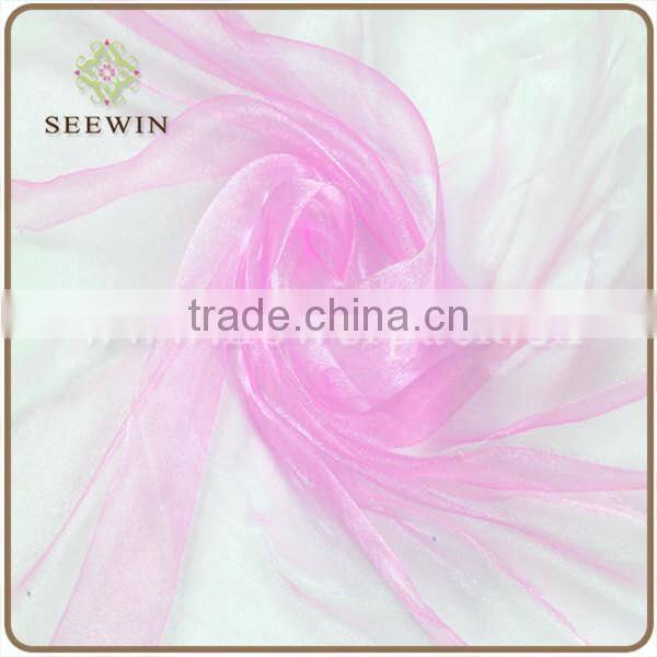 soft organza fabric for wedding decoration and home use