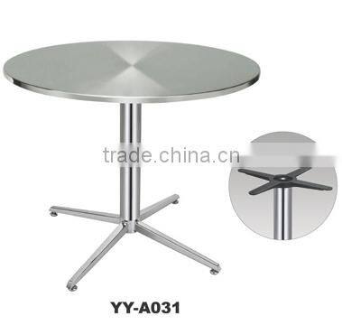 Modern stainless steel round bar table YY-A031