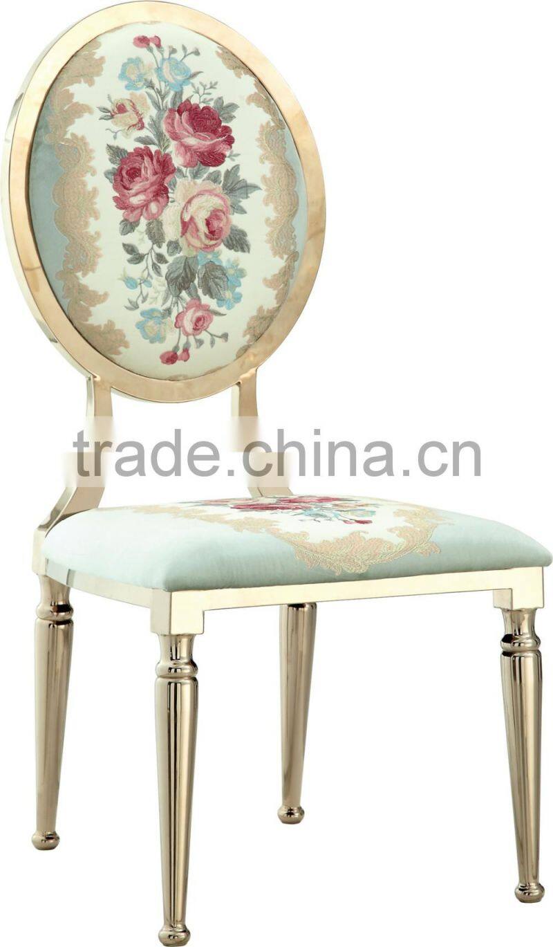 2016 luxury stainless steel dinning chair for whole sale A78