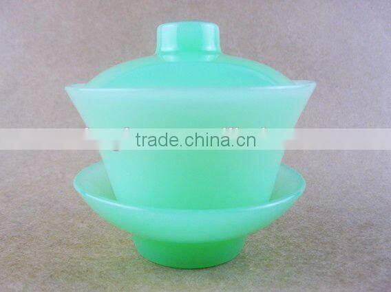 Glass cup,Jade - like glass tea cups