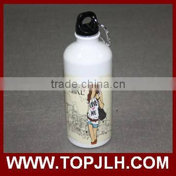 Blank white aluminium sports water bottle wholesale customized water bottle