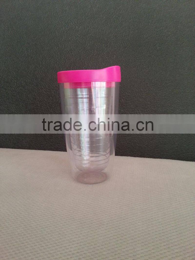 promotional plastic tumbler cup, 22 oz 16 oz plastic cup, double wall plastic cup