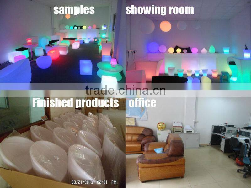 Luminous Bar Furniture 2 Seater Sofa LED Plastic Waterproof Illuminated Sofa for Nightclub / otobi furniture in bangladesh price