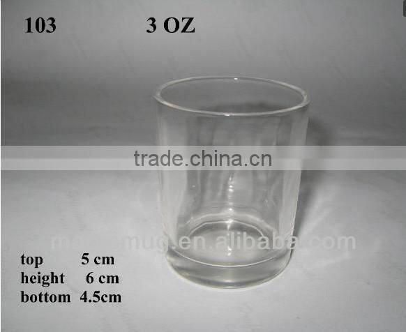 customized logo 3oz color changing glass shot glass for promot