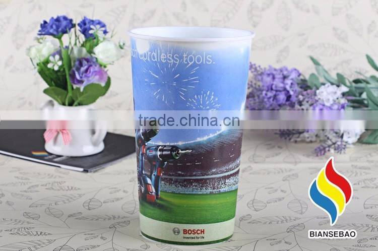 Food grade safe custom printed single wall plastic cup