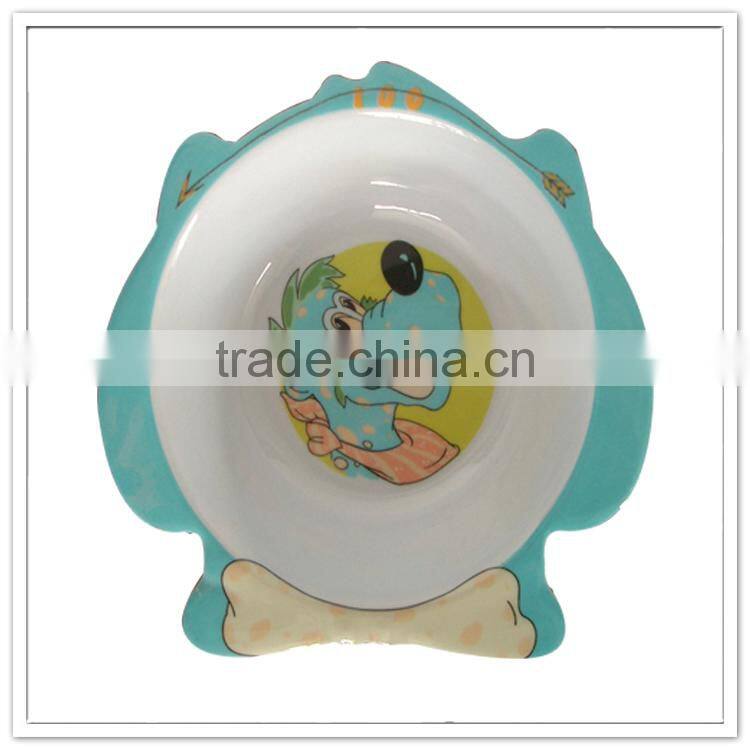 Children 100%melamine puppy printed bowl, tony candy cheese bowl
