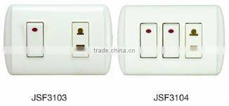 cheap plastic panel 2 gang 2 way hdmi wall panel mounted socket