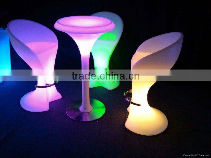 griotte pattern led illuminated bar table