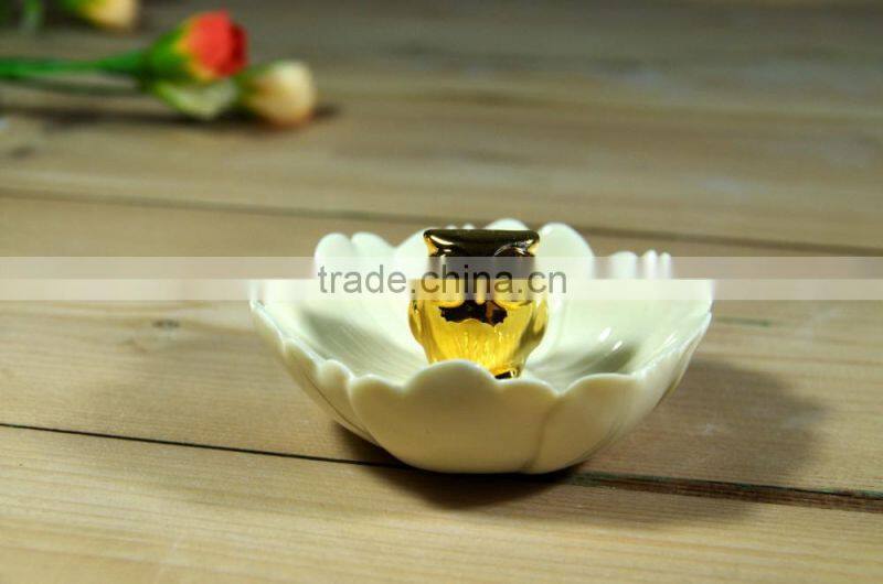 Promotional ceramic tray jewelry holder ring holder