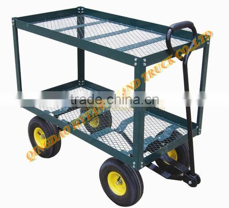 280kgs Mesh Foldable Steel Garden Tool Garden Carts TC1840B