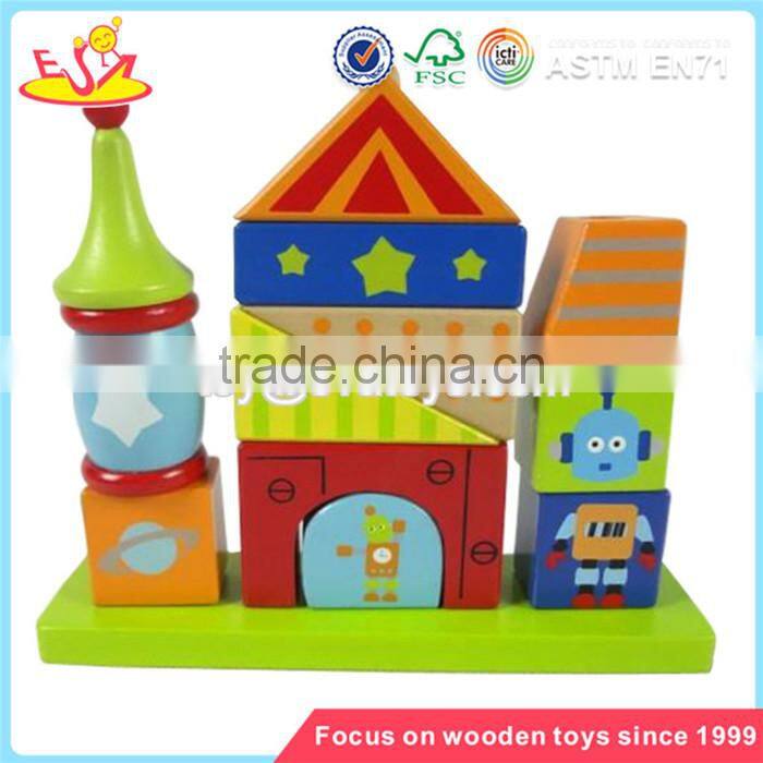 Wholesale multishape wooden sorting blocks toy educational children wooden sorting blocks toy W13D053