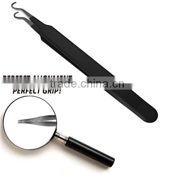 Premium Stainless Steel Bend Curved Blemish Extracto blackhead tweezer