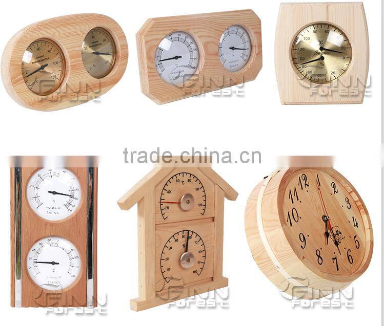 Traditional leisure equipment sauna Accessories product sauna special cask ,sauna timer,sauna laddle ,thermometer