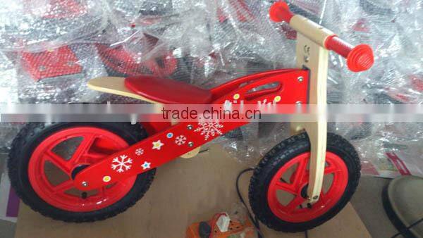 2015 hot sale kids wooden bicycle,popular wooden balance bicycle,new fashion kids bicycle W16C078-D2
