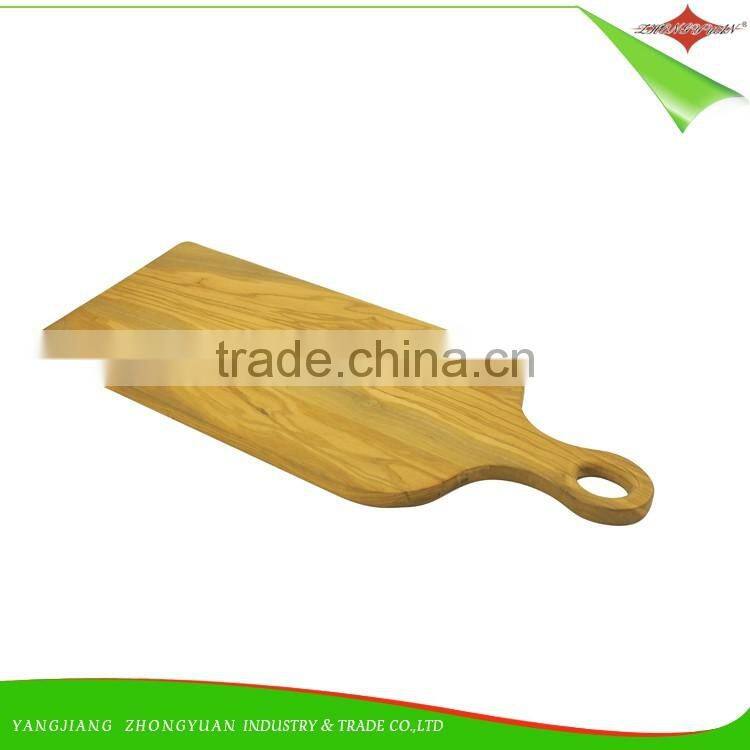 ZY-R2009 2017 new design creative wood cutting board chopping block with wooden handle