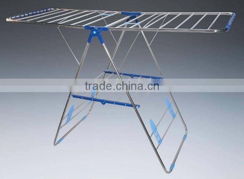 548-19 outdoor clothes drying racks, foldable cloth dryer rack with basket household