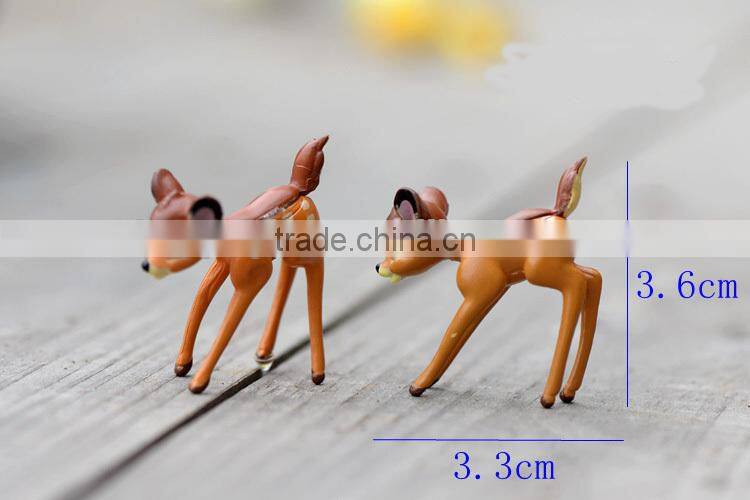 Mini CUTE fashional Resin decoration, Mini Bambi micro landscape more meat landscape gardening DIY furnishing articles