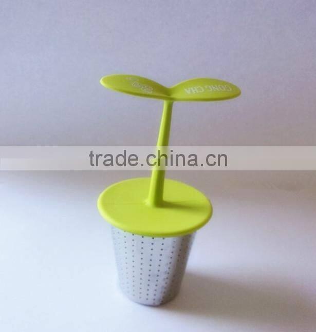 2015 popular nontoxic heat resisting silicone tea infuser, tea strainer, stainless steel tea infuser