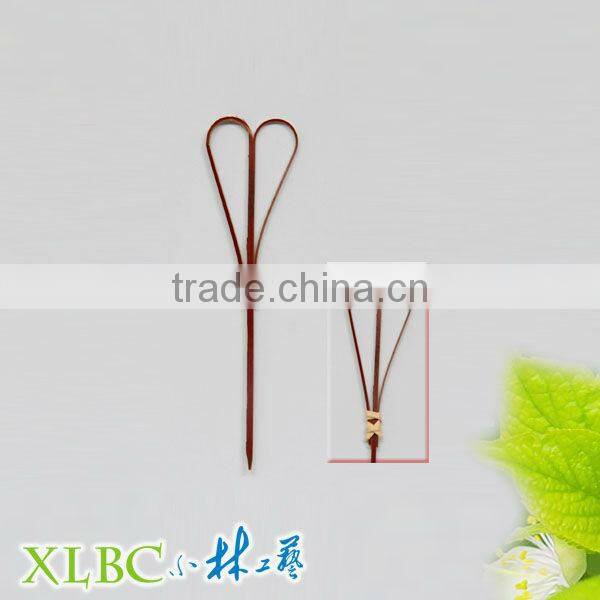 hearted knotted bamboo picks