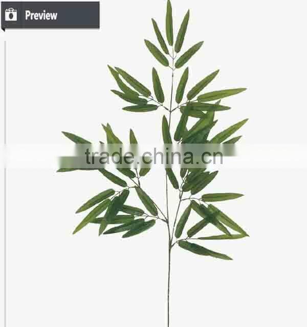 Wholesale artificial leaves artificial bamboo plant for leaf Spring decoration