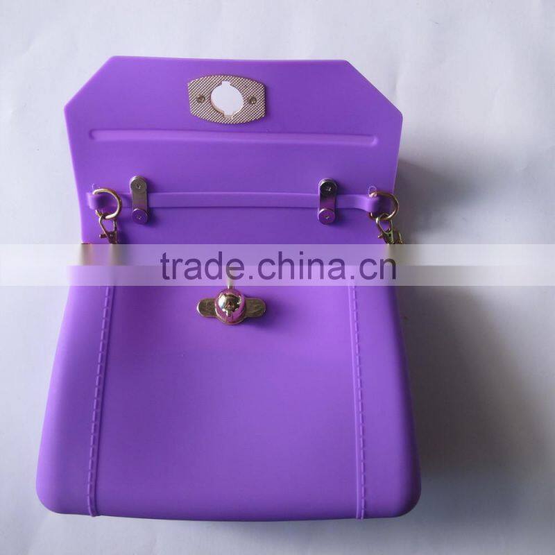 silicone mk fashion handbags silicone bags jelly colors for wholesale China
