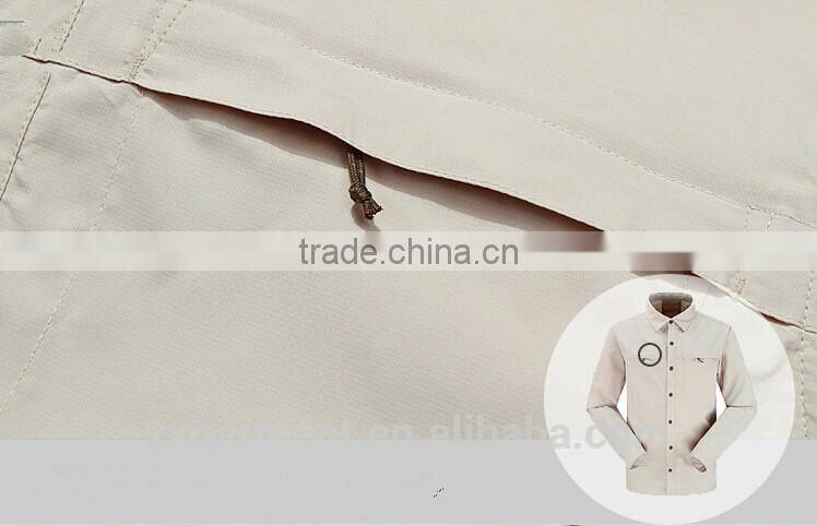 2017 Cheap price and high quality Summer UV Protection Outdoor Hiking Camping Long Sleeve Shirt Quick Dry Men Fishing Shirt