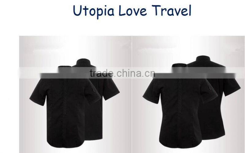 Hotel uniforms Western restaurant waiters and waitresses overalls summer wear short-sleeved fast food