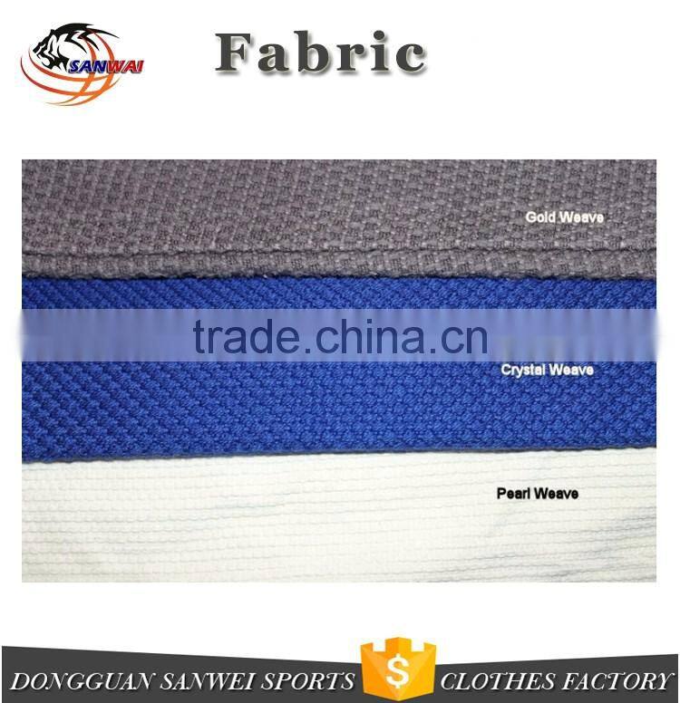 450gsm double weave fabric Gracie jiu-jitsu gi with custom embroideries and patches
