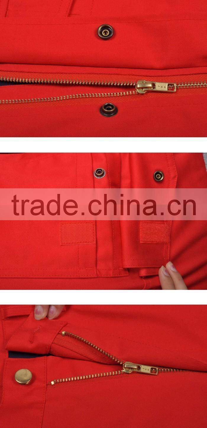 Flame retardant factory worker safety work uniforms