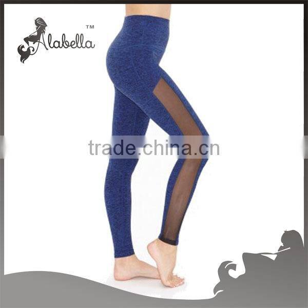 wholesale sport wear woman fitness clothing sexy mesh capri women clothes
