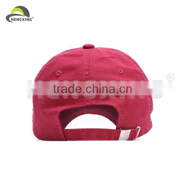 100% Cotton Applique Baseball Cap With Flat Embroidery