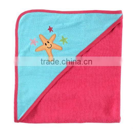 China supplier applique cotton terry pattern baby baby security blanket