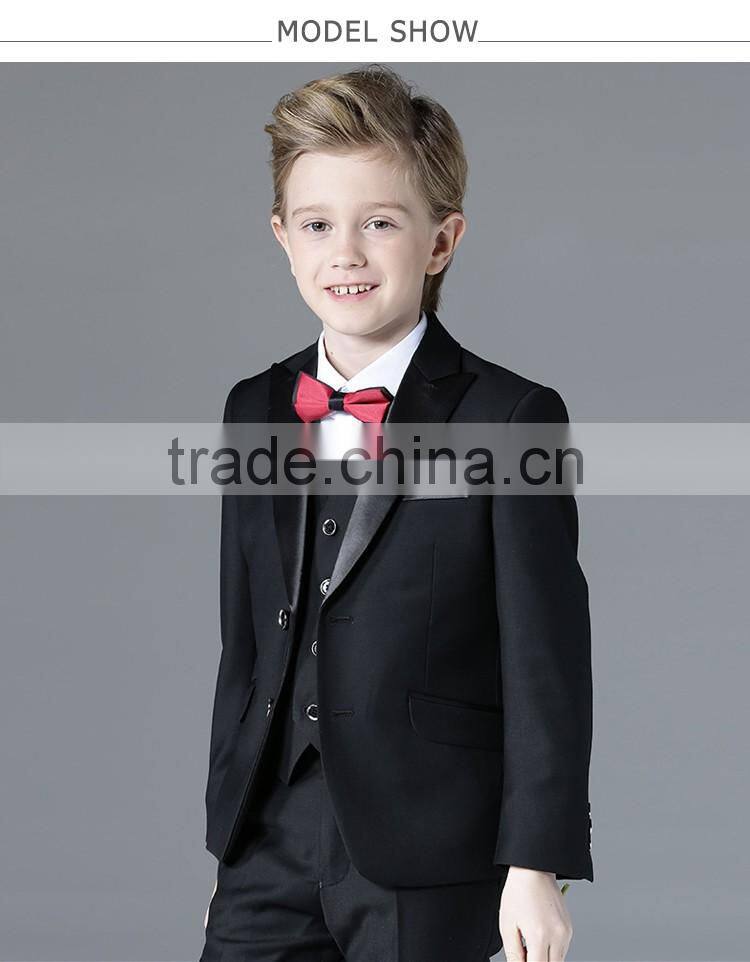 ELPA NXB0042 fancy designer 3 piece wholesale black kids suit