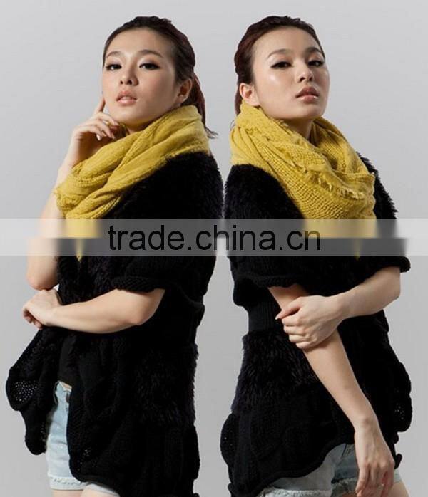 2016 latest design spring smiles batwing sleeve free size Korean style half sleeve loose knit cardigan latest