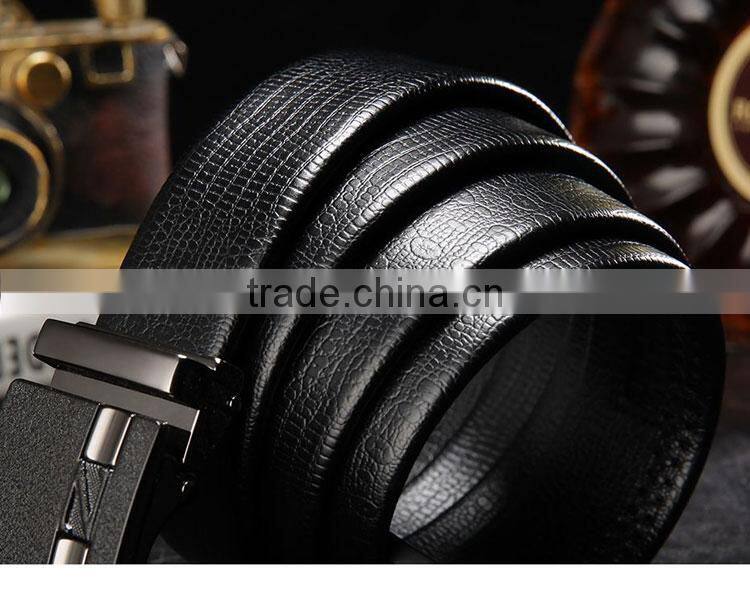 Hot Sale Luxury Men 's Leather Casual Belt Buckle Male Leather Business Belt