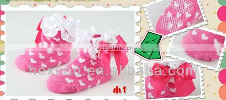 girl lovely bow-tie Flanging socks princess sexy leopard