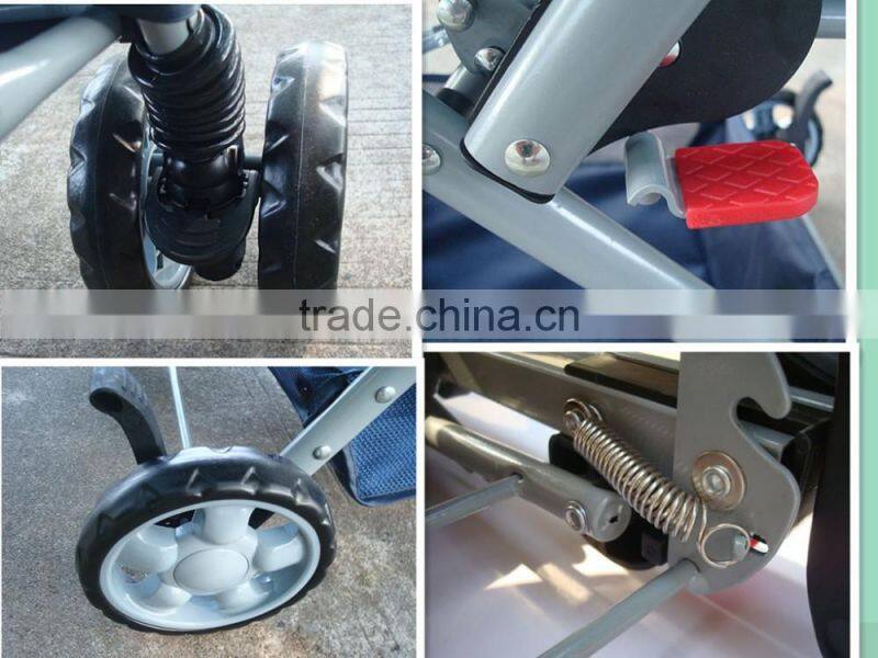 Factory direct shock absorbers two-way aluminum pet pet trolley four-wheel folding washable dog carts spot