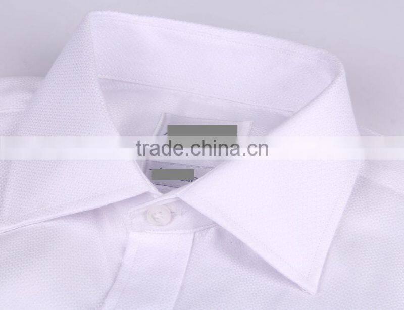 2017 lastest style men office long sleeves shirts solid color