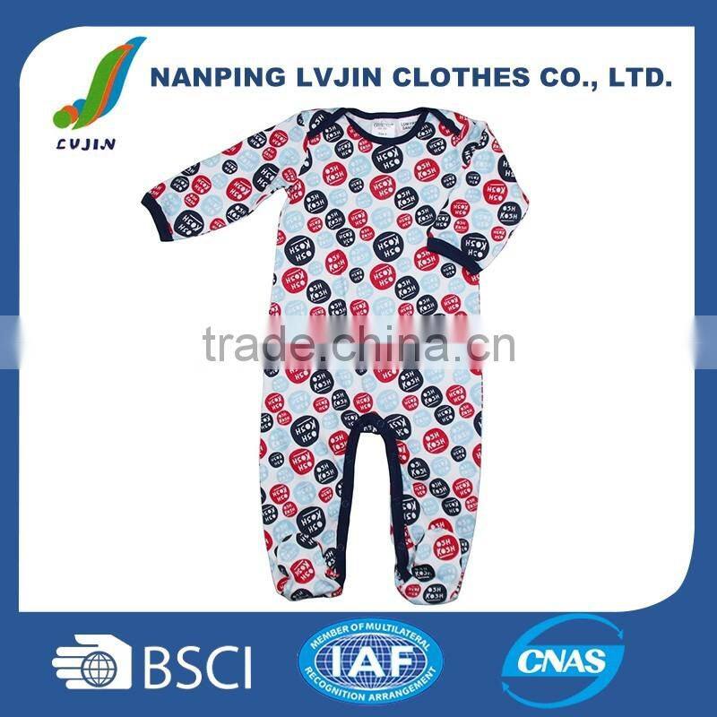 OEM Service baby clothes 2016 fashion comfortable baby sleepsuit, wholesale baby romper,Autumn Season baby jumpsuit
