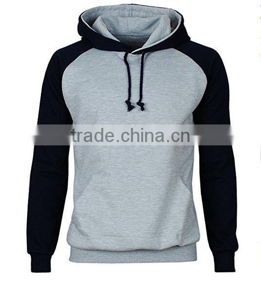 Raglan Hoodie String plain Pullover Sweatshirts