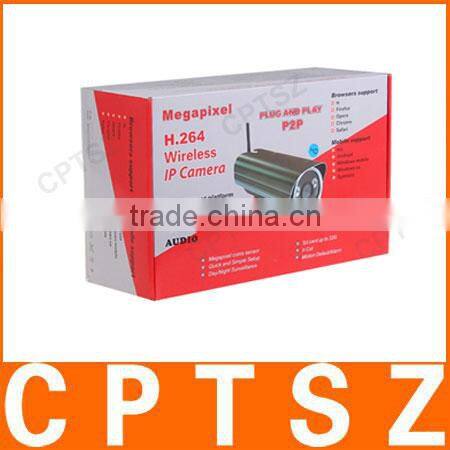 Waterproof Wireless H.264 300K Pixel CMOS Infrared Network IP Camera Support Smartphone Viewing, Outdoor IP Camera