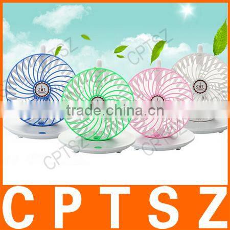 New Arrival Creative Mini USB Coffee Cup Fan Rotatable Hanging Portable Fan Strong Little Fan Drop