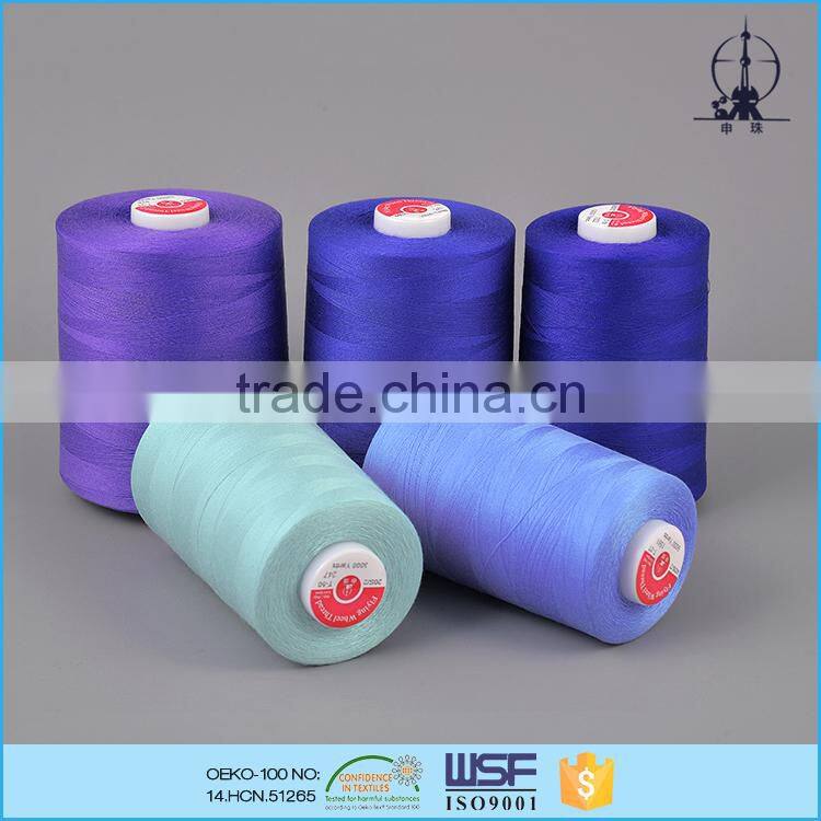 45s/2 24tex 120ticket wholesale high strength poly spun sewing thread