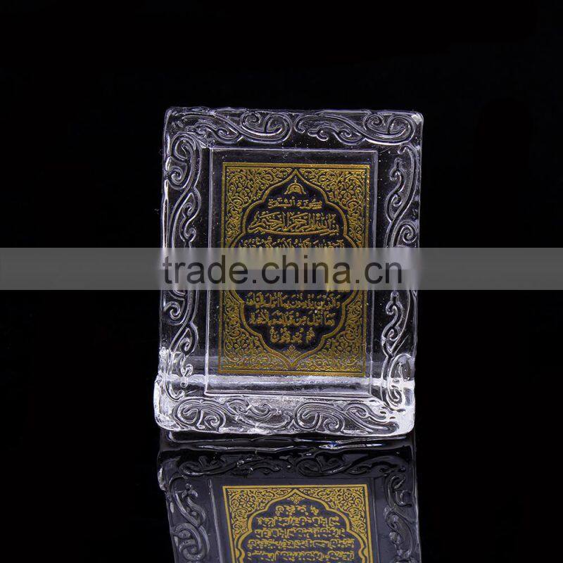 Imitation Exquisite Colors Crystal Bible Book For Islamic Wedding Gifts